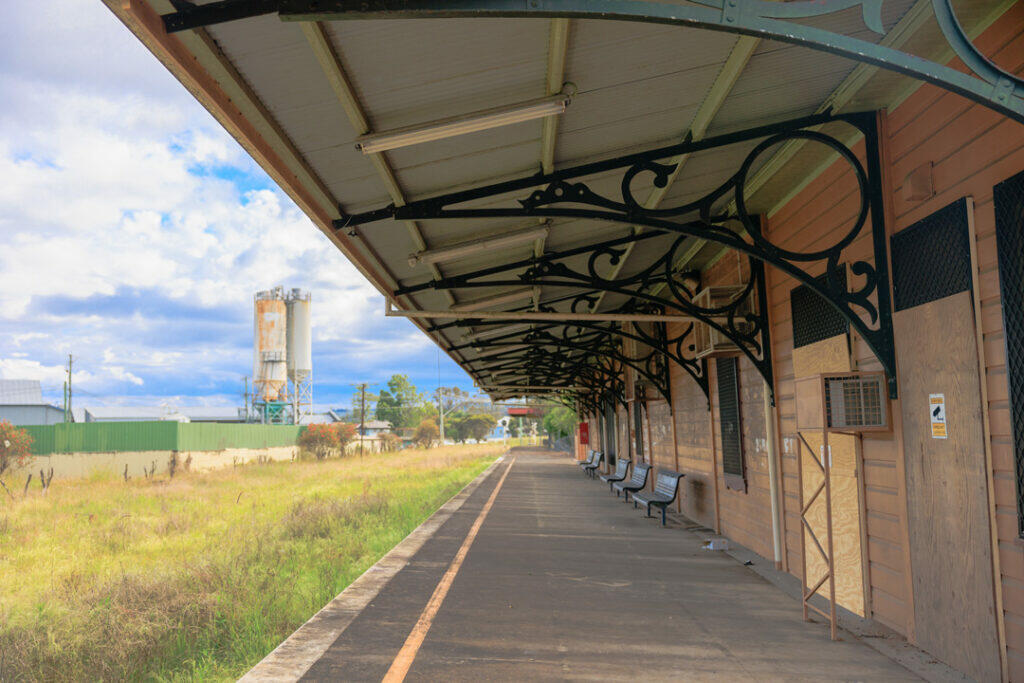lismore abandoned old railway station in australia